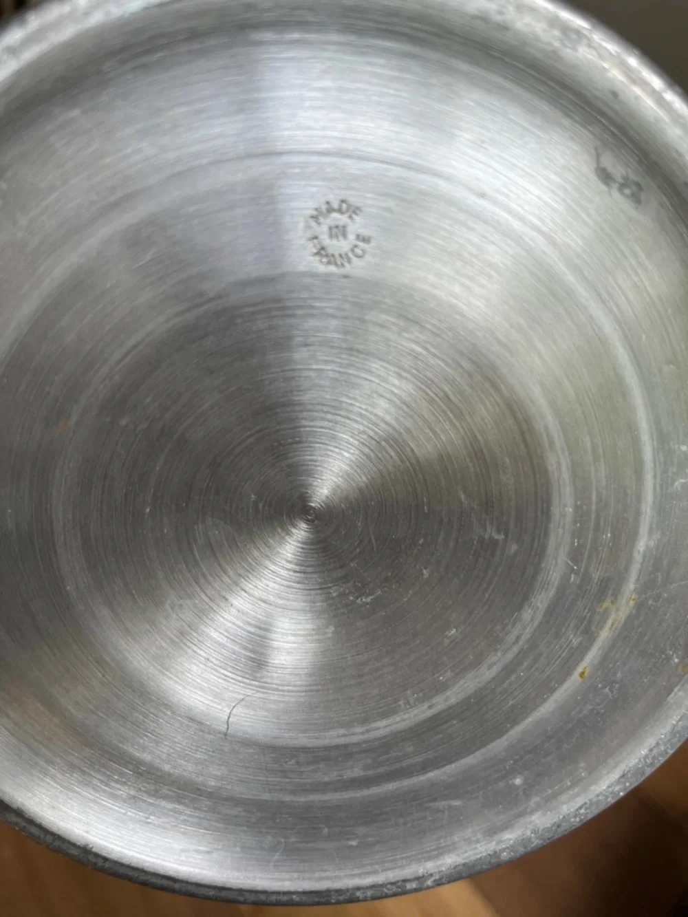 Vintage Perrier Jouet Champagne Bucket Ice Aluminum Silver France
